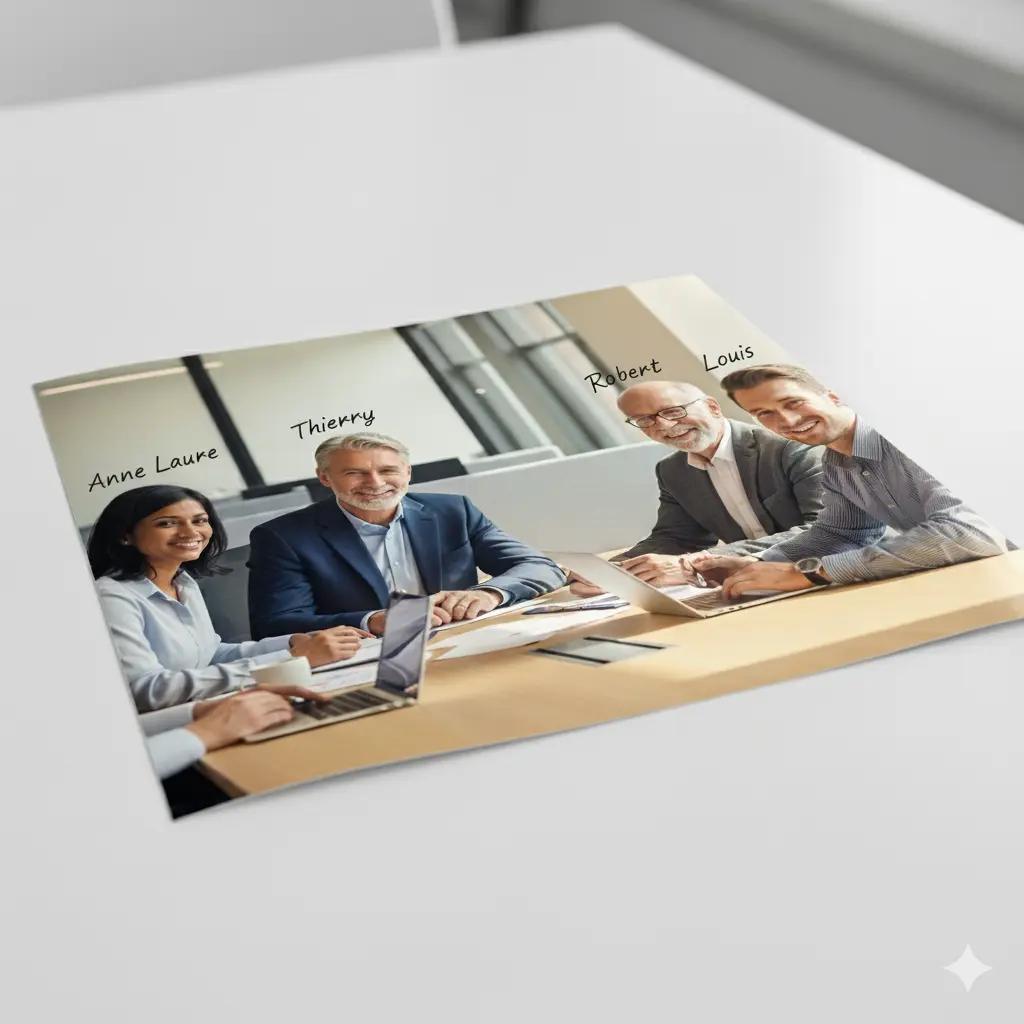 Équipe Choisir un ERP - Anne Laure, Thierry, Robert et Louis, experts en solutions ERP